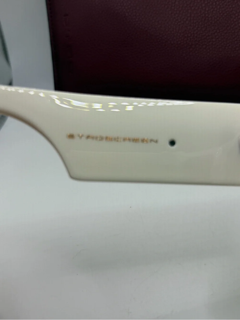 White Oversized Square ETRO Sunglasses with Brown Lenses